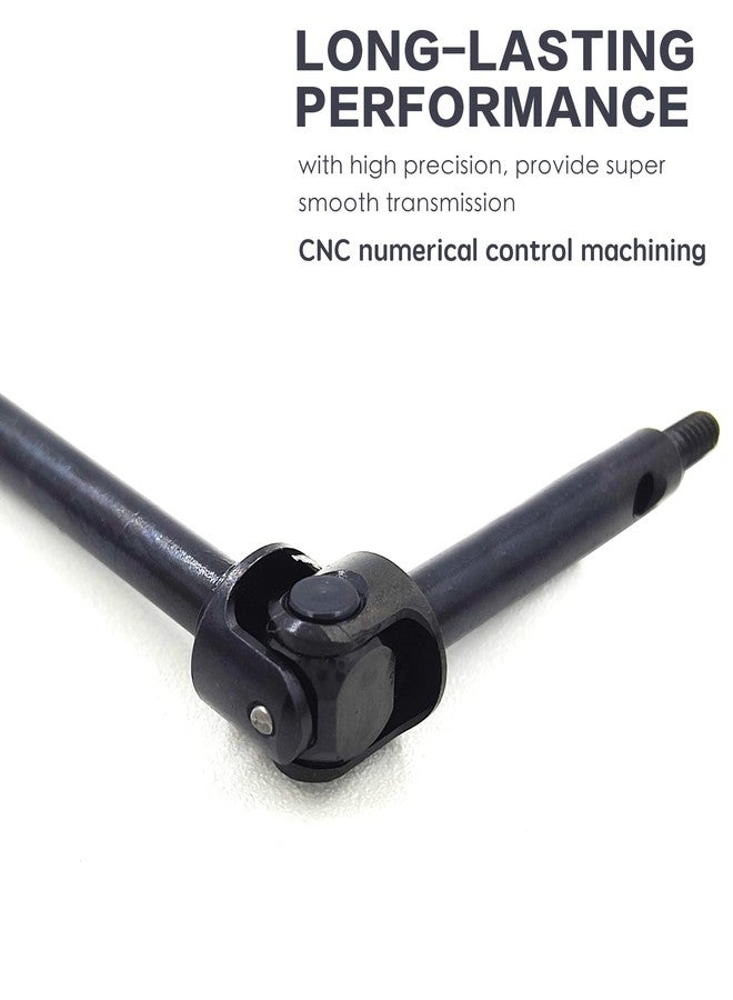 Raflot 2Pcs RC Front Axle Drive Shaft Steel Front Universal Driveshaft CVD Set for 1/24 C10/JLU/Bronco/Gladiator/Deadbolt RC Crawler Car SCX24 Upgrades Accessories (+4mm) - Image 4